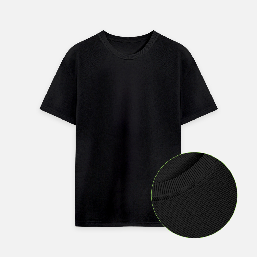 Футболка унисекс премиум Аура (Aura), 100% хлопок 200гр. черный, размер M/L