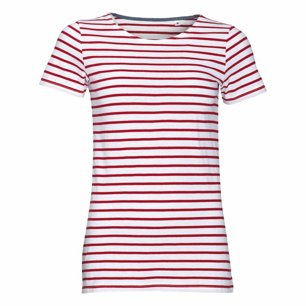 Футболка MILES WOMEN белая с красным