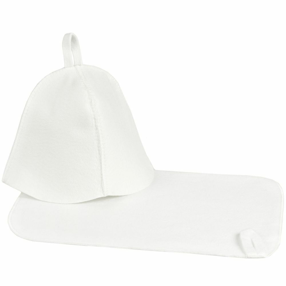 Набор для бани Heat Off с ковриком, белый