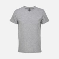 Футболка унисекс Regent с V-образным вырезом, серый меланж