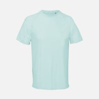 Футболка спортивная унисекс Vortex, зелено-голубая