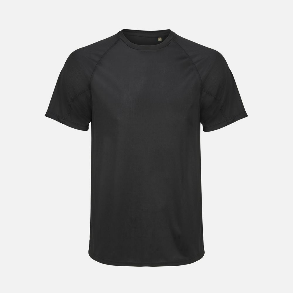 Футболка спортивная унисекс Vortex, черная