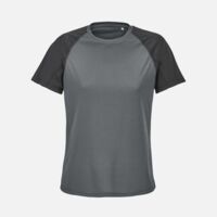 Футболка спортивная женская Vortex Women, черная с темно-серым