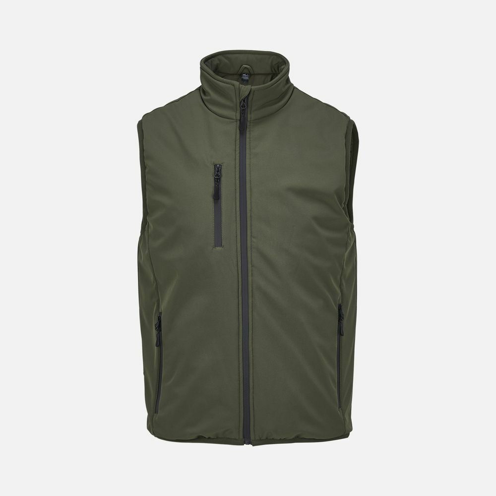 Жилет софтшелл унисекс Falcon BW, темный хаки