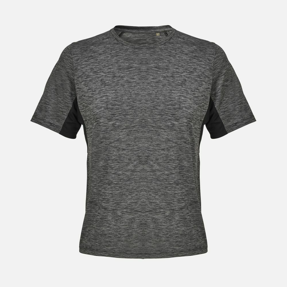 Футболка спортивная унисекс Storm, черный меланж