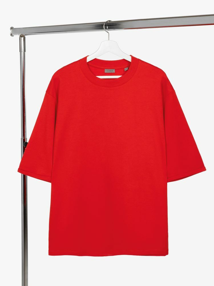Футболка оверсайз унисекс Kosmos 2.0, красная (алая)