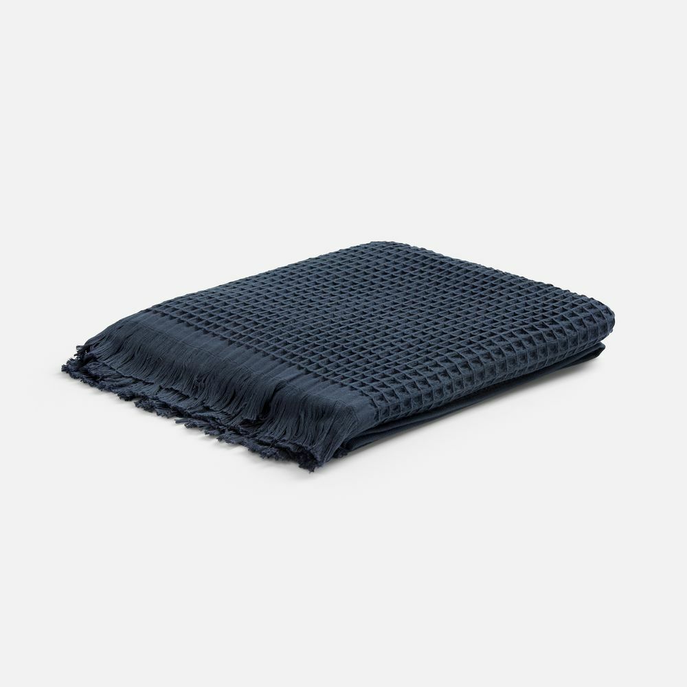 Плед вафельный Elenglect, темно-серый