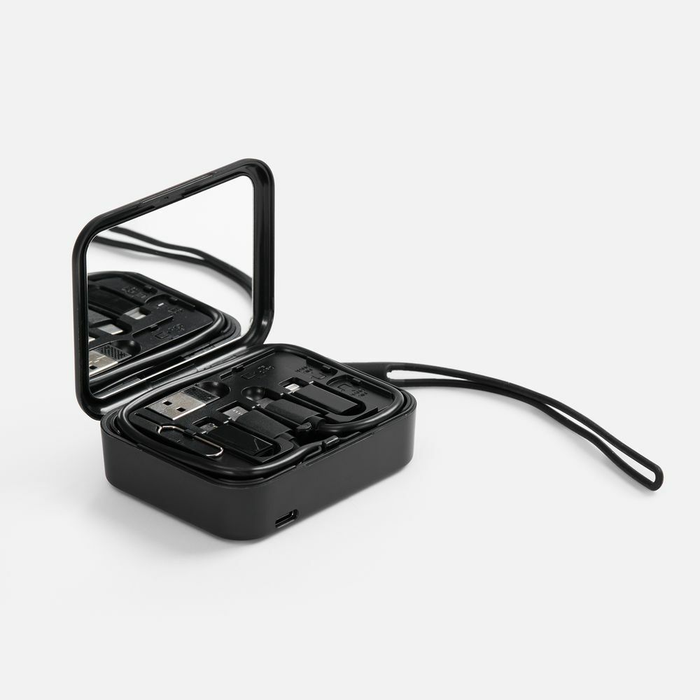 Набор для ухода за гаджетами с беспроводной зарядкой Rules, черный