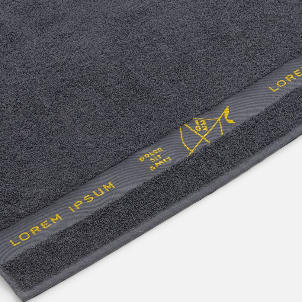 Полотенце на заказ Surpass с логотипом в бордюре, большое