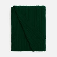 Плед Remitti, темно-зеленый (хвойный)