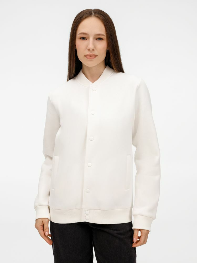 Бомбер унисекс AtmosWear, молочно-белый