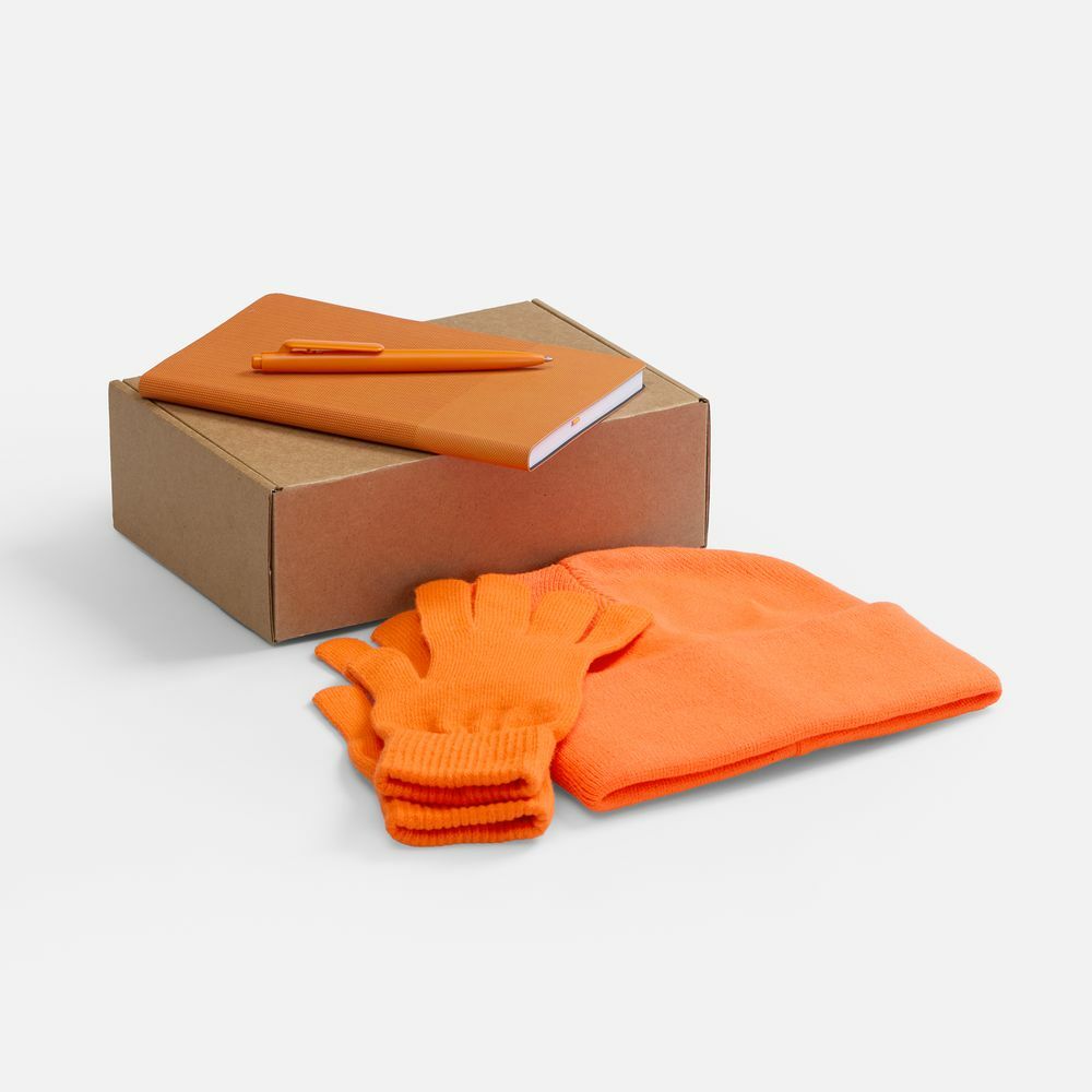 Набор Knit Warm, оранжевый