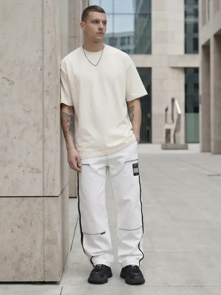 Футболка Oversize Premium 210, молочно-белая