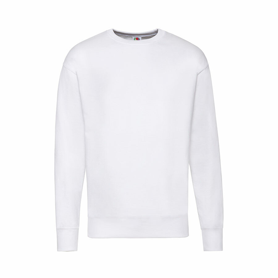 Свитшот без начеса &quot;Lightweight Set-in Sweat&quot;, белый, S, 80% х/б 20% полиэстер, 240 г/м2