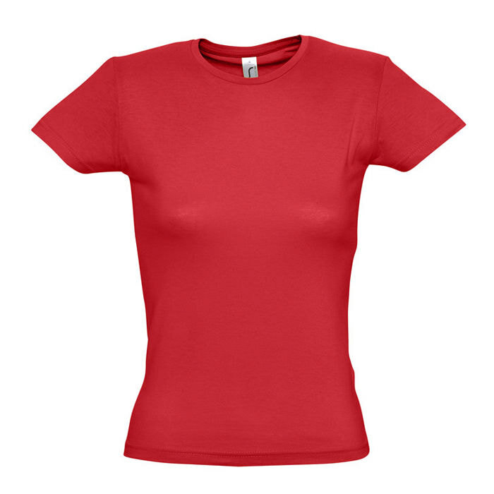 Футболка &quot;Miss&quot;, красный_2XL, 100% х/б, 150 г/м2