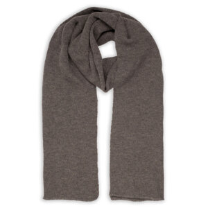 Шарф вязаный  двойной &quot;WIND SCARF&quot;_серый,100% акрил