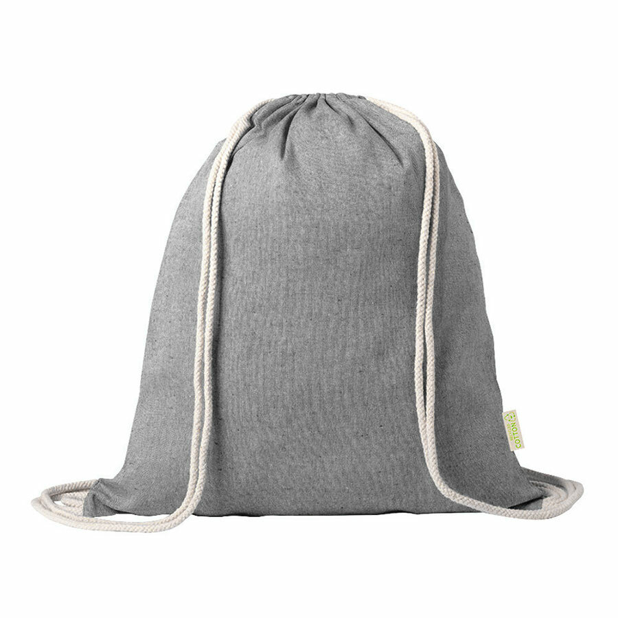 Рюкзак &quot;Konim&quot;, черный, 42x38 см, 100% переработанный хлопок, 120 г/м2