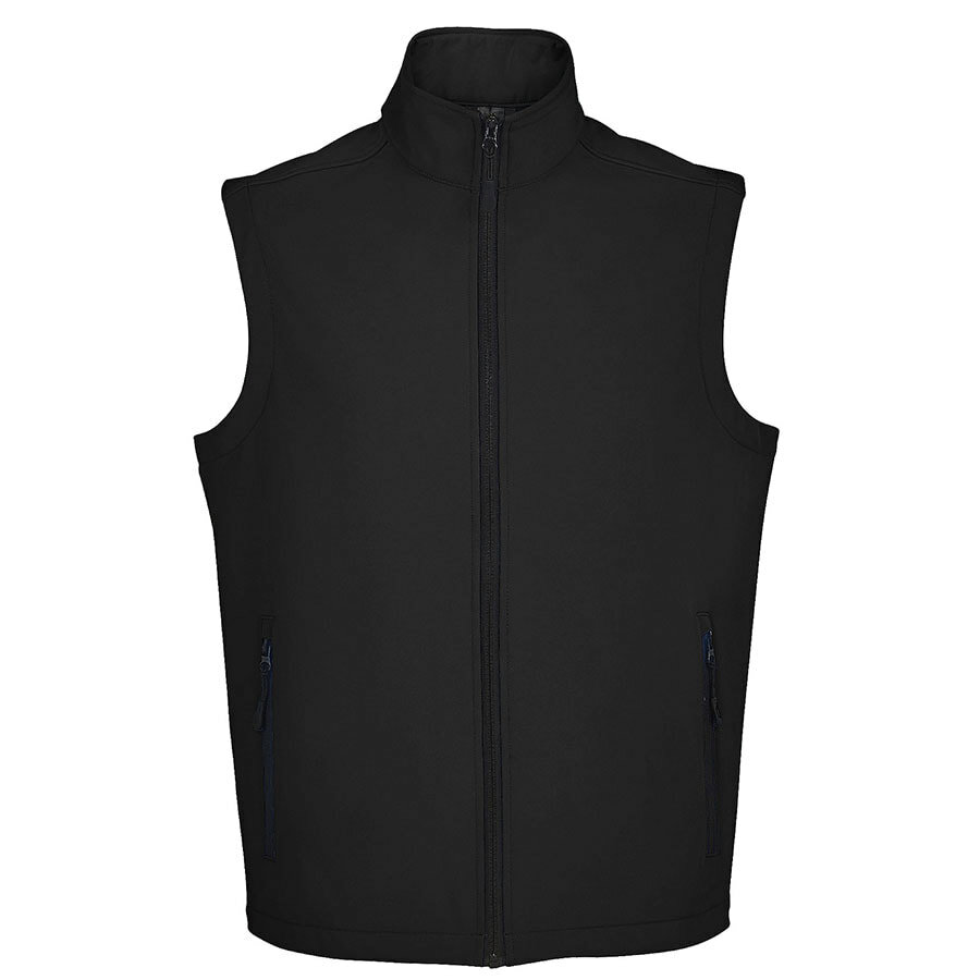 Жилет софтшелл &quot;Race BW Men&quot;, черный_ 3XL, 96%  п/э, 4% эластан, 280  г/м2