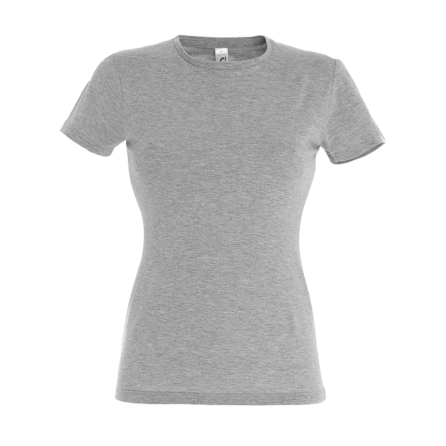 Футболка &quot;Miss&quot;,  серый меланж_2XL, 100% хлопок, 150 г/м2