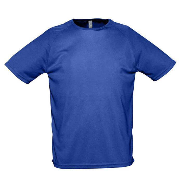 Футболка &quot;Sporty&quot;, ярко-синий_L, 100% воздухопроницаемый полиэстер, 140 г/м2