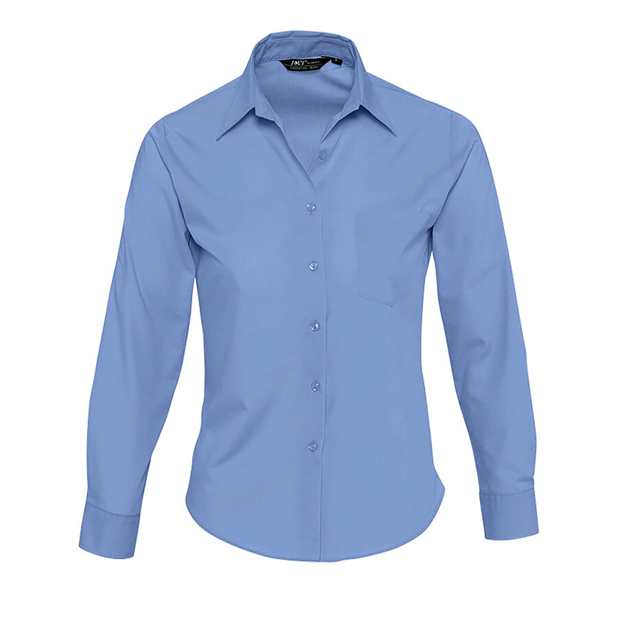 Рубашка&quot;Executive&quot;, васильковый_2XL, 65% полиэстер, 35% хлопок, 105г/м2