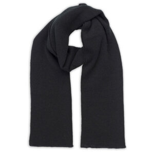 Шарф вязаный  двойной &quot;WIND SCARF&quot;_черный,100% акрил