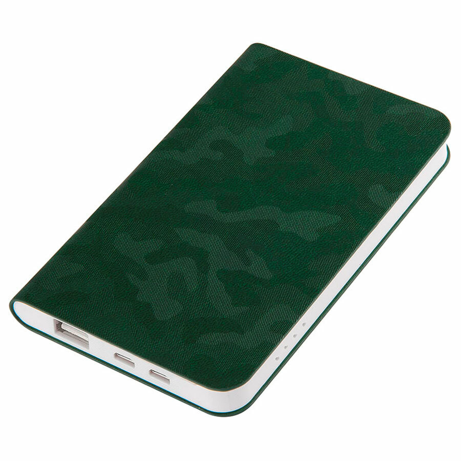 Универсальное зарядное устройство &amp;quot;Tabby&amp;quot; (4000mAh), зеленый, 7,5х12,1х1,1см
