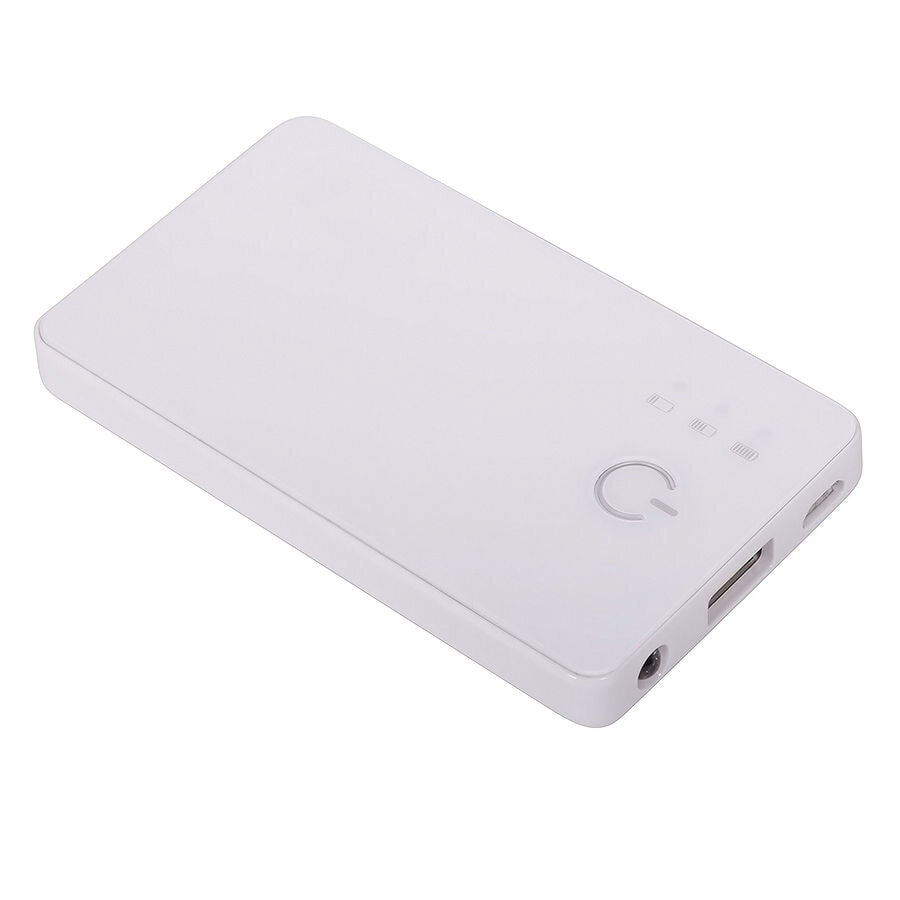 Универсальное зарядное устройство &quot;Plain&quot; (2800mAh) с фонариком,9,6х5,5х1см,пластик