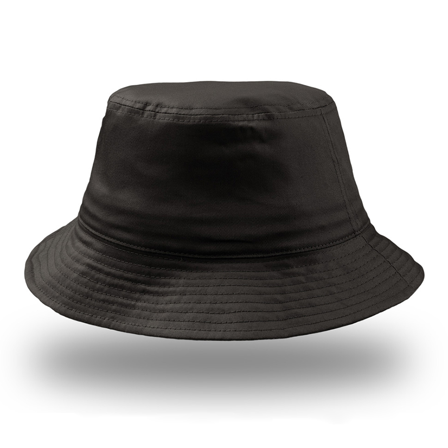 Панама &quot;BUCKET COTTON&quot;, черный, 100% хлопок, 180 г/м2