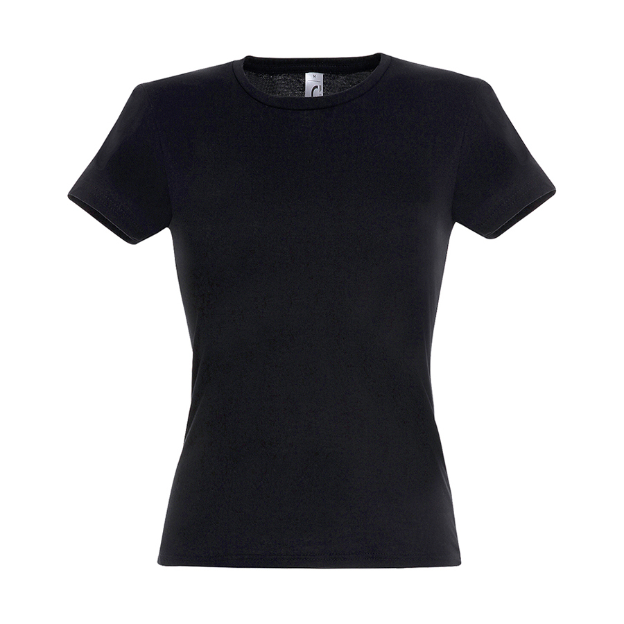 Футболка &quot;Miss&quot;, черный_2XL, 100% х/б, 150 г/м2