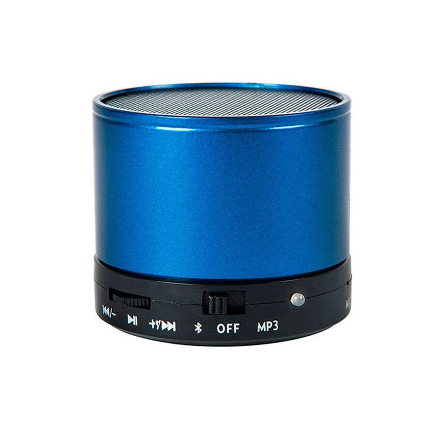 Портативная bluetooth-колонка &quot;Martins&quot;, синий, 5,9х5 см,пластик,металл