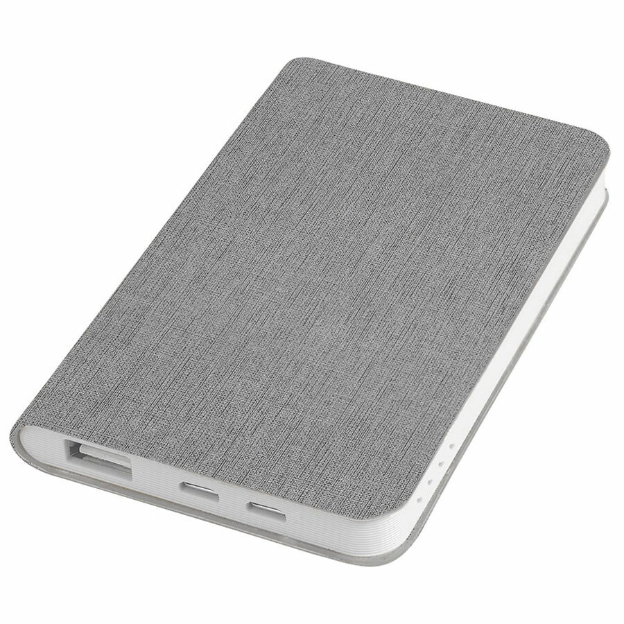 Универсальное зарядное устройство &amp;quot;Provence&amp;quot; (4000mAh),светло-серый,7,5х12,1х1,1см, искусственная ко