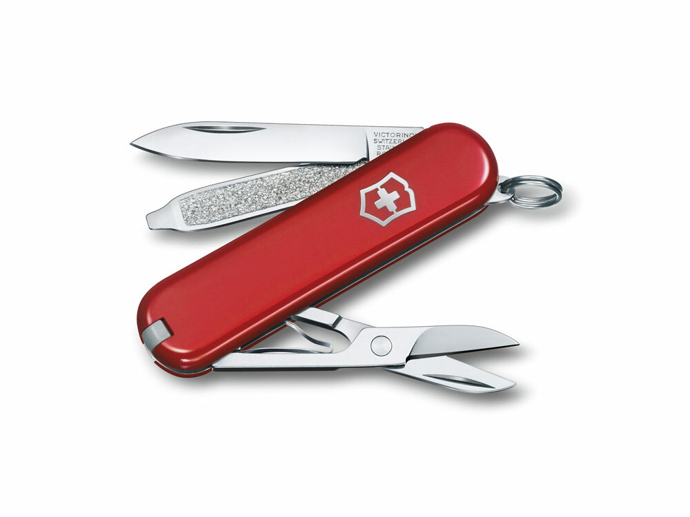 Нож-брелок VICTORINOX Classic &quot;Style Icon&quot;, 58 мм, 7 функций, красный