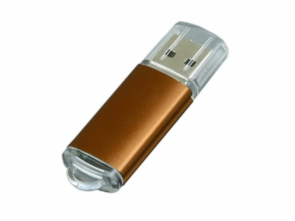 USB 2.0- флешка на 4 Гб с прозрачным колпачком
