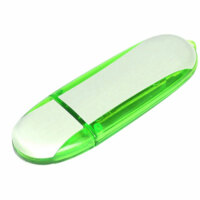 USB 2.0- флешка промо на 4 Гб овальной формы