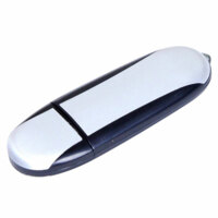 USB 2.0- флешка промо на 4 Гб овальной формы