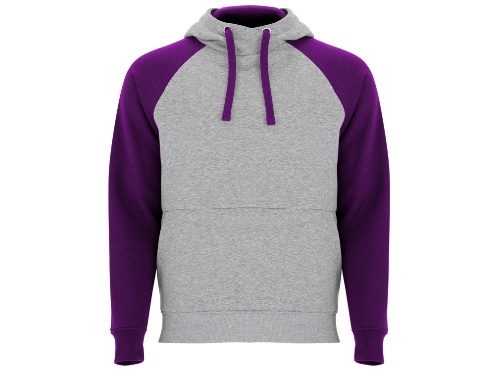 Свитшот &quot;Badet&quot; мужской, серый меланж/фиолетовый