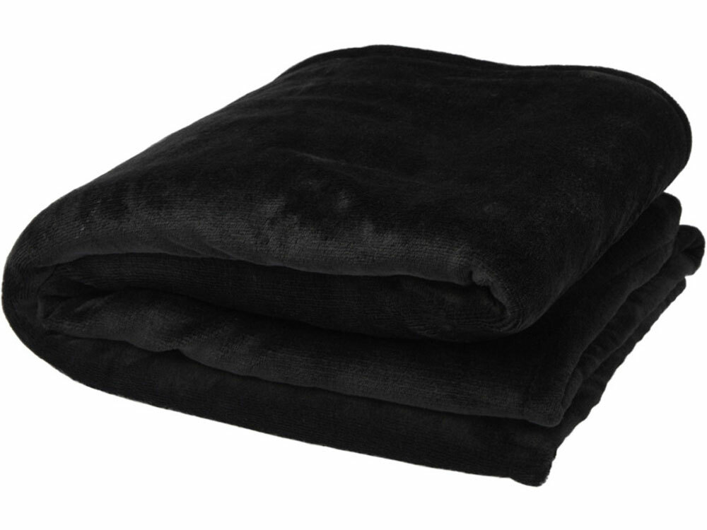 Эшн одеяло из переработанного шерпа GRS, черный