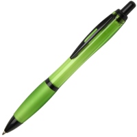 Nash шариковая ручка из переработанного пластика с черной отделкой (черные чернила) - Лайм