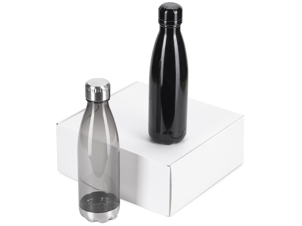 Подарочный набор из термобутылки и бутылки «Bottle set», черный
