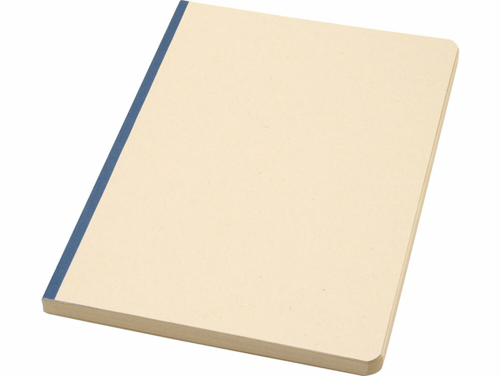 Блокнот из сахарного тростника и RPET А5 "Liliana", натуральный/синий