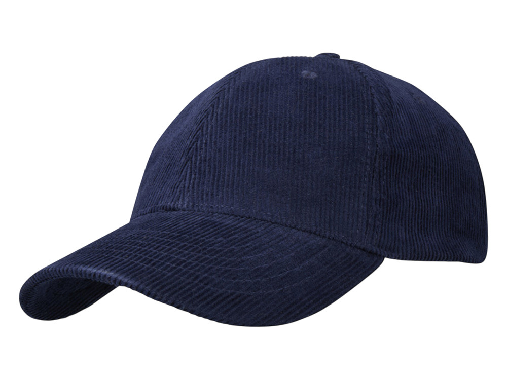 &quot;Hutton&quot; 6-панельная бейсболка из переработанного хлопка - Темно - синий