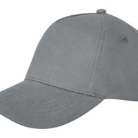 Кепка Doyle, 5 панелей, серый