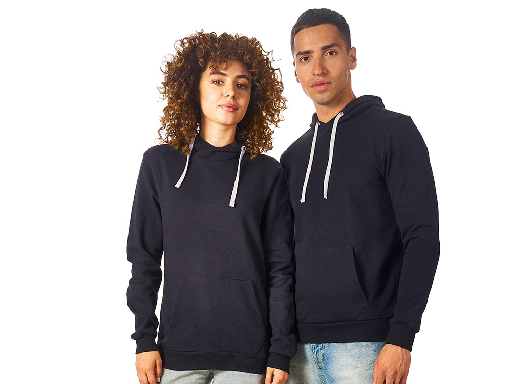 Толстовка унисекс "Stream" с капюшоном, черный