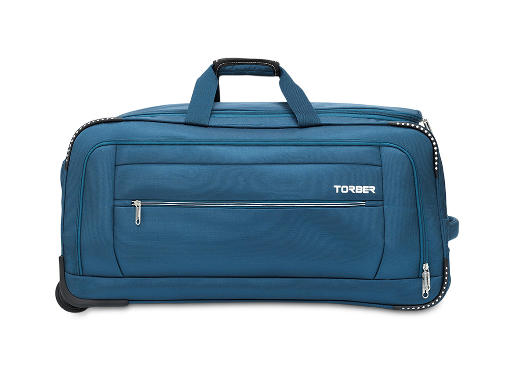 Сумка на колесах TORBER ВИВИ, синий, полиэстер, 69 х 30 х 32 см, 56 л