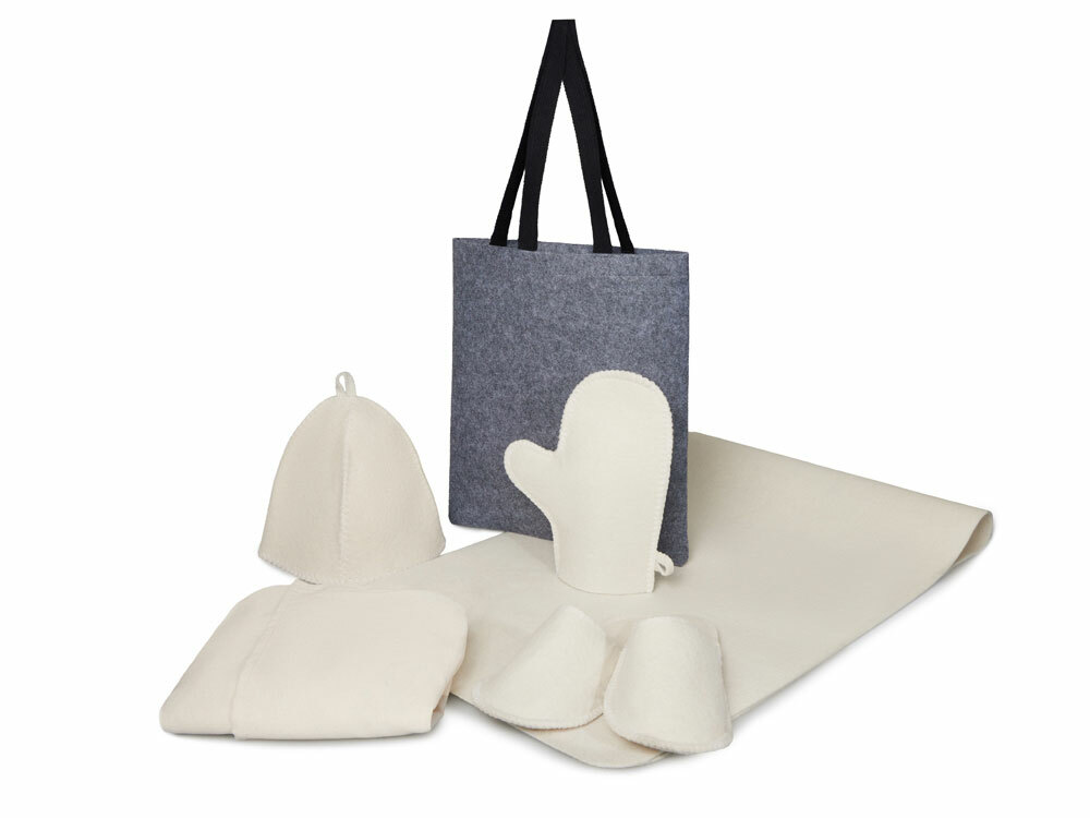 Банный набор с парео "Healing", женский, белый