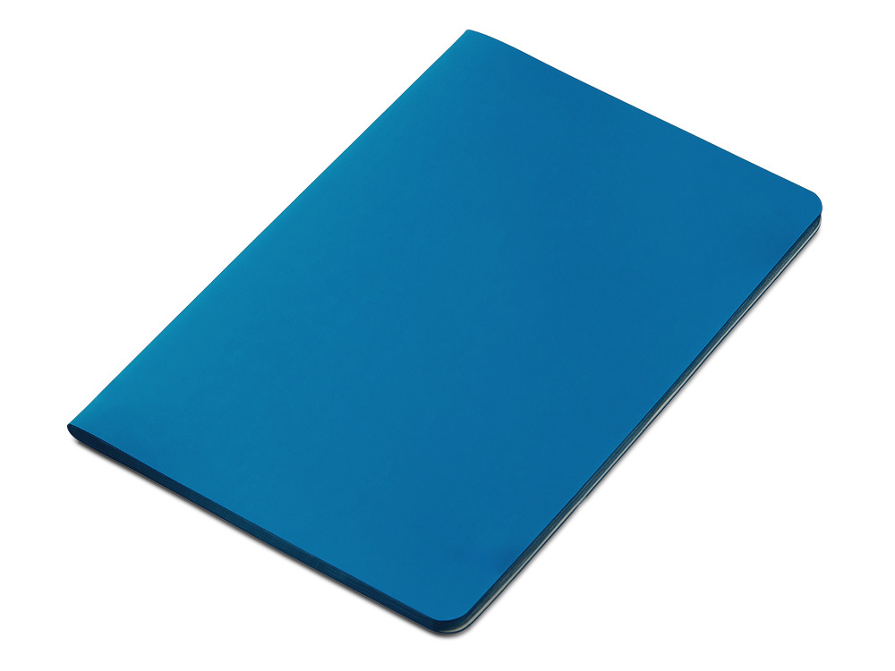 Блокнот "Audrey" А5 на сшивке в гибкой обложке софт-тач, синий