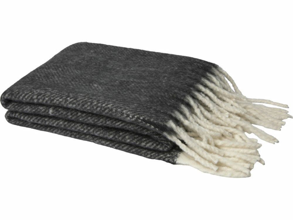 Долли плед из переработанного материала GRS, черный