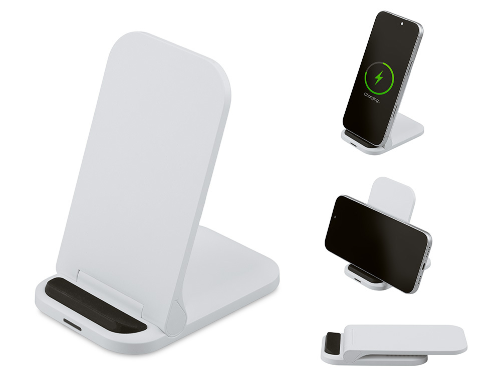 Беспроводное зарядное устройство «Foldy», 15 Вт, белый