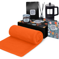 Подарочный набор «Re:y. Vive» с пледом, френч-прессом и кофе